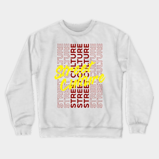 Street Culture Crewneck Sweatshirt by ArtsRocket